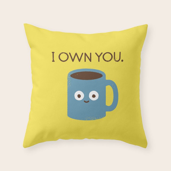 Coffee Talk Throw Pillow Gallery Image 6