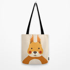 Red Squirrel Animal Portrait Tote Bag Gallery Image 2