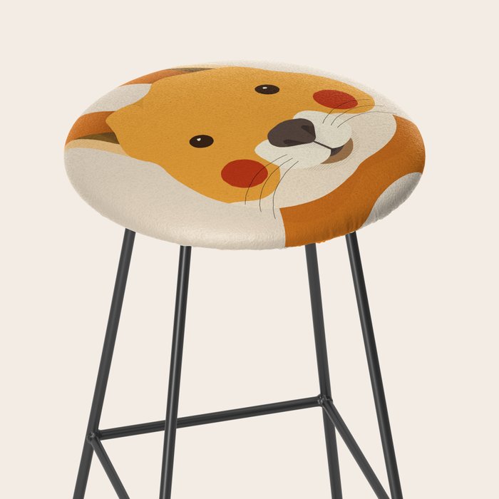 Red Squirrel Animal Portrait Stool Gallery Image 2