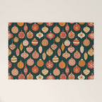 Christmas Baubles Vintage Welcome Mat Gallery Image 1