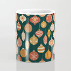 Christmas Baubles Vintage Coffee Mug Gallery Image 4