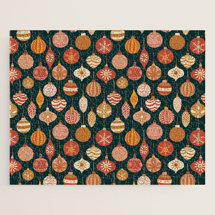Christmas Baubles Vintage Jigsaw Puzzle Gallery Image 1