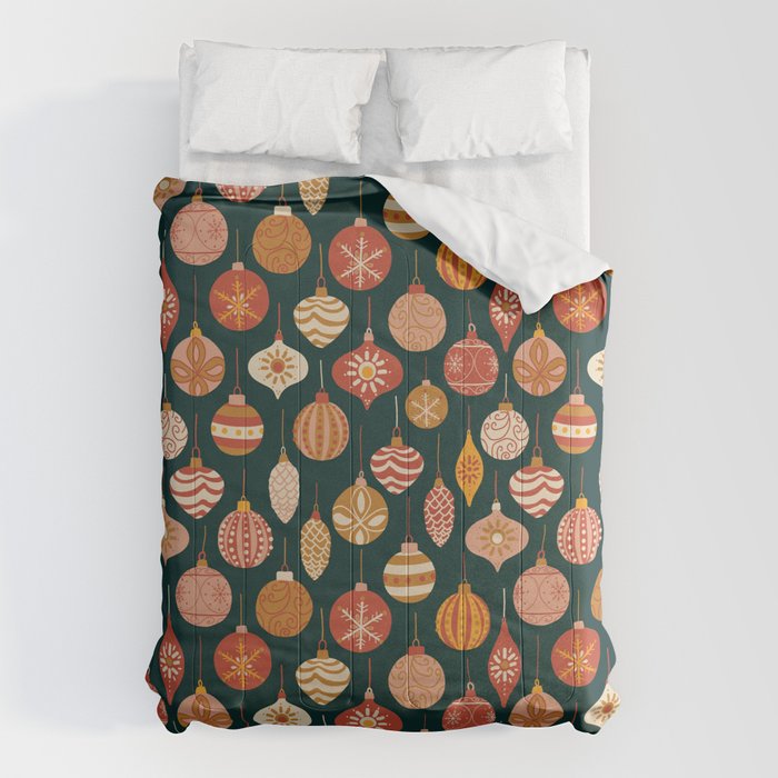 Christmas Baubles Vintage Comforter Gallery Image 6