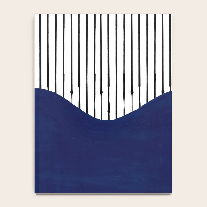 Lines and Wave (Blue) Notebook Gallery Image 4