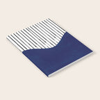 Lines and Wave (Blue) Notebook Gallery Image 2