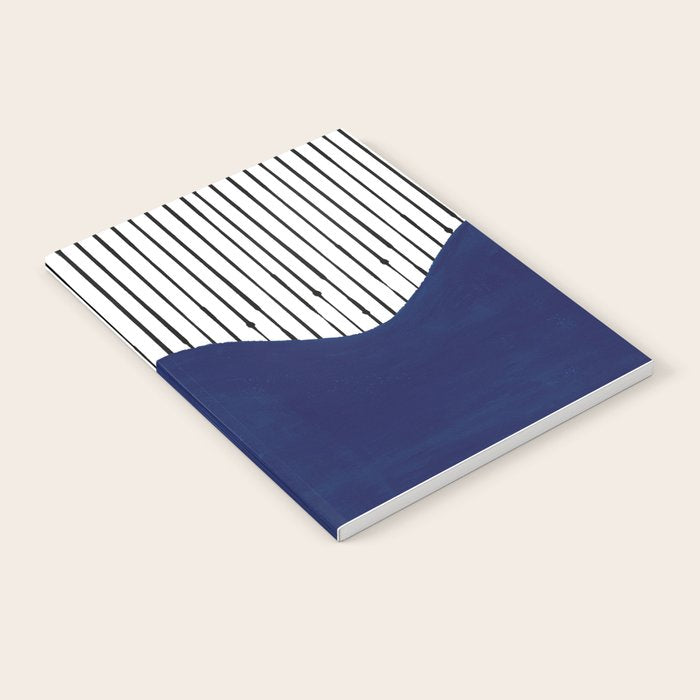 Lines and Wave (Blue) Notebook Gallery Image 2