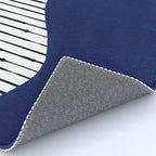 Lines and Wave (Blue) Rug Gallery Image 4