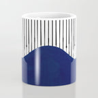Lines and Wave (Blue) Coffee Mug Gallery Image 4