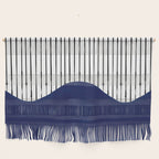 Lines and Wave (Blue) Wall Hanging Gallery Image 1