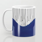 Lines and Wave (Blue) Coffee Mug Gallery Image 3