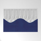 Lines and Wave (Blue) Welcome Mat Gallery Image 1