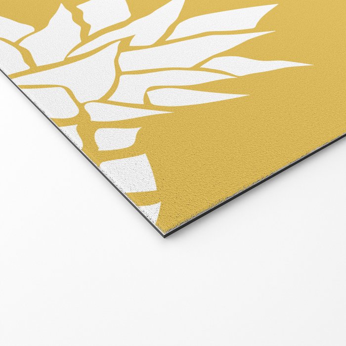 Tropical, Pineapples, Navy Blue ad White Welcome Mat Gallery Image 2