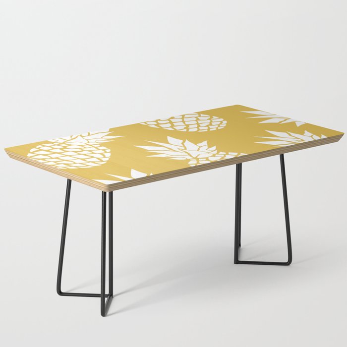 Tropical, Pineapples, Navy Blue ad White Coffee Table Gallery Image 1