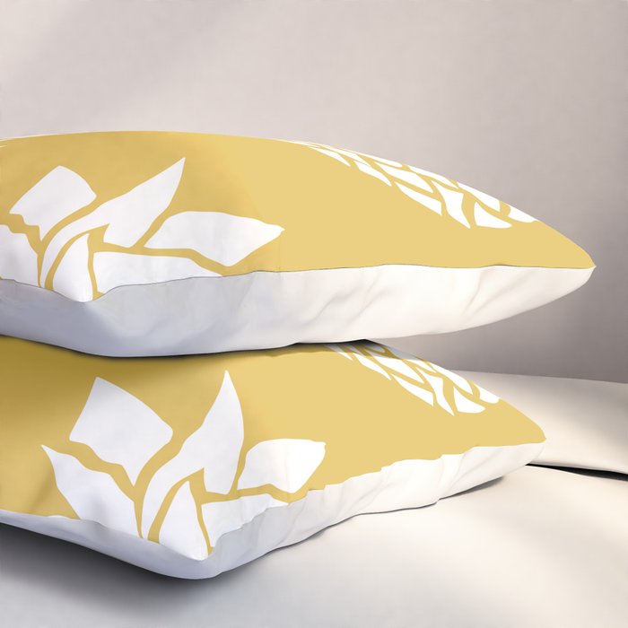 Tropical, Pineapples, Navy Blue ad White Pillow Sham Gallery Image 3