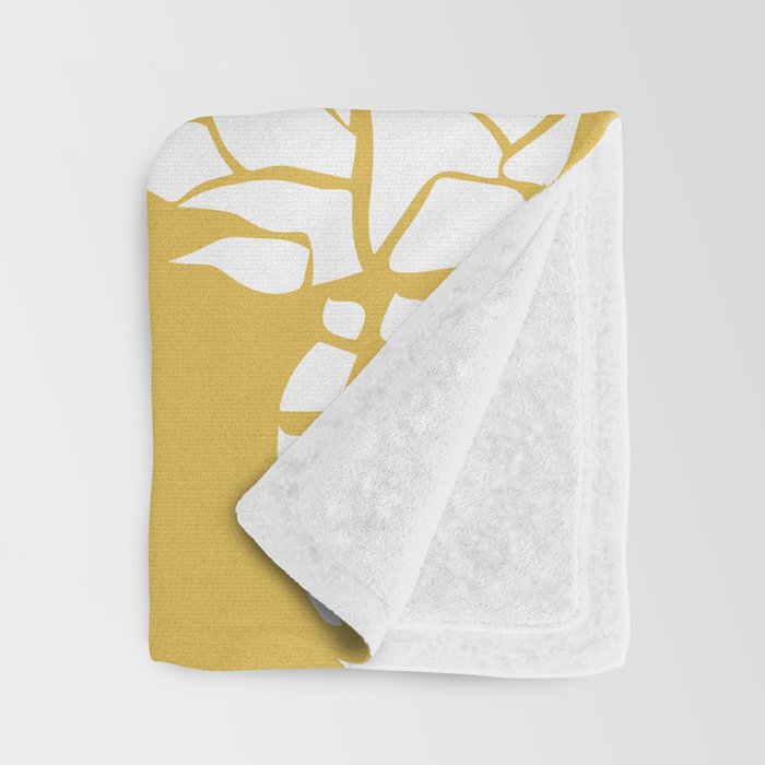 Tropical, Pineapples, Navy Blue ad White Throw Blanket Gallery Image 3