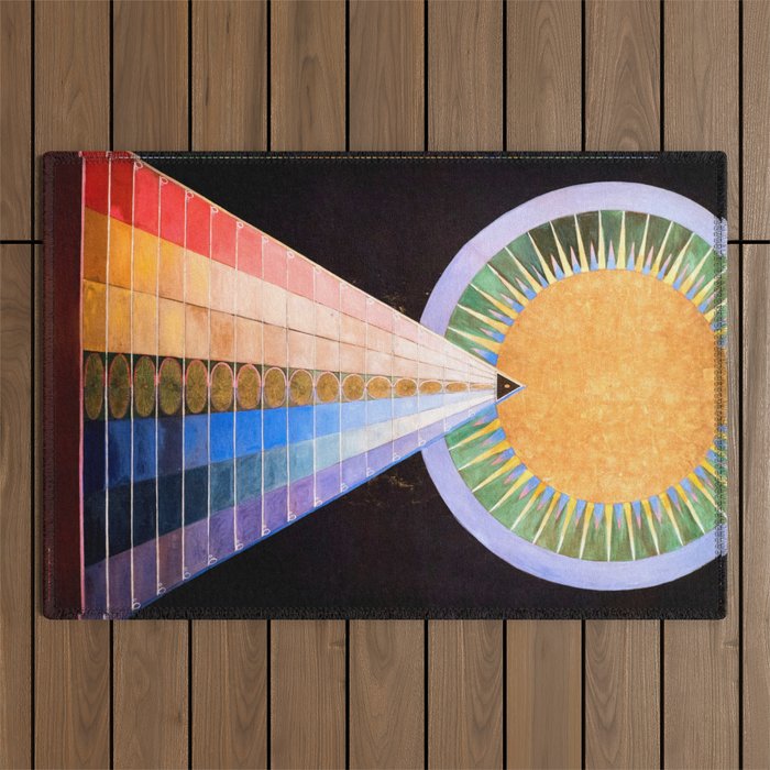 Hilma af Klint "Altarpiece No. 1" Outdoor Rug Gallery Image 1