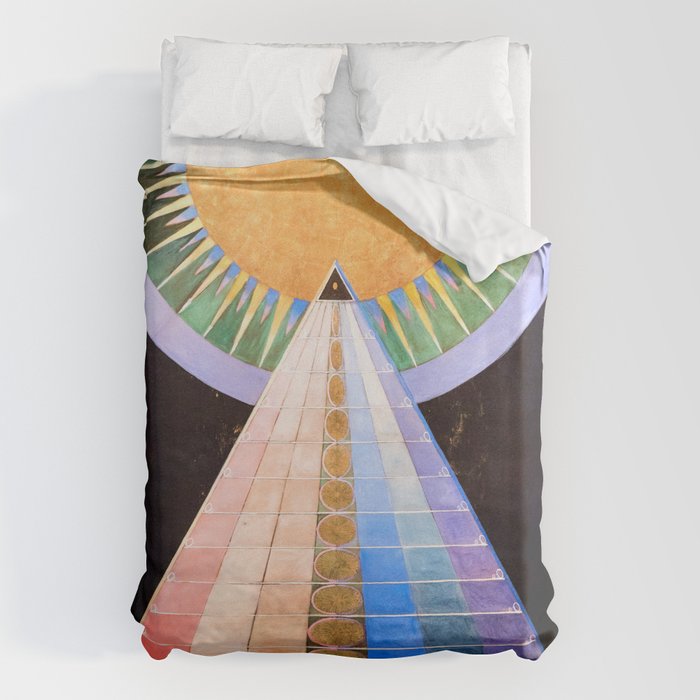 Hilma af Klint "Altarpiece No. 1" Duvet Cover Gallery Image 6