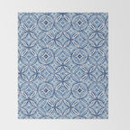 Moroccan Vibes Indigo C Throw Blanket Gallery Image 2