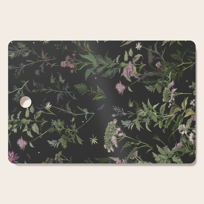 Full Moon Forest - Nighttime Botanical Garden Cutting Board Gallery Image 1