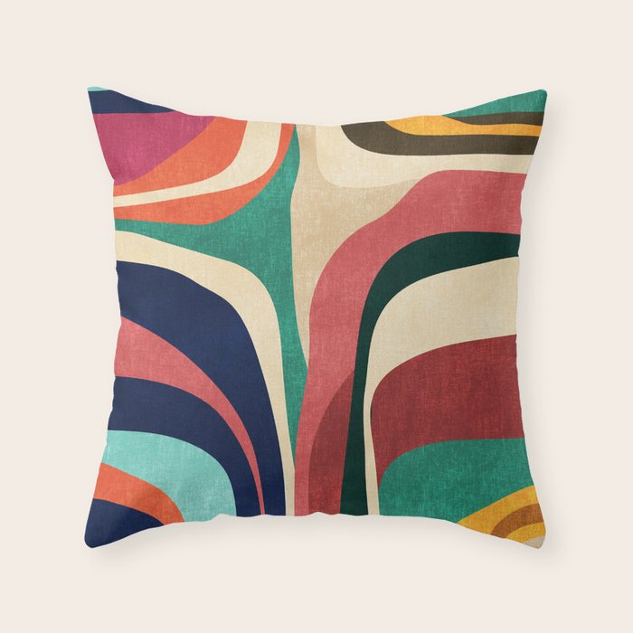 Impossible contour map Throw Pillow Gallery Image 1