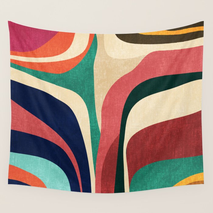 Impossible contour map Wall Tapestry Gallery Image 4