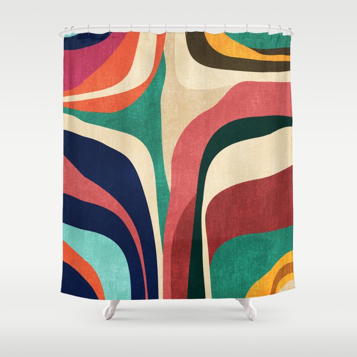 Impossible contour map Shower Curtain Gallery Image 1