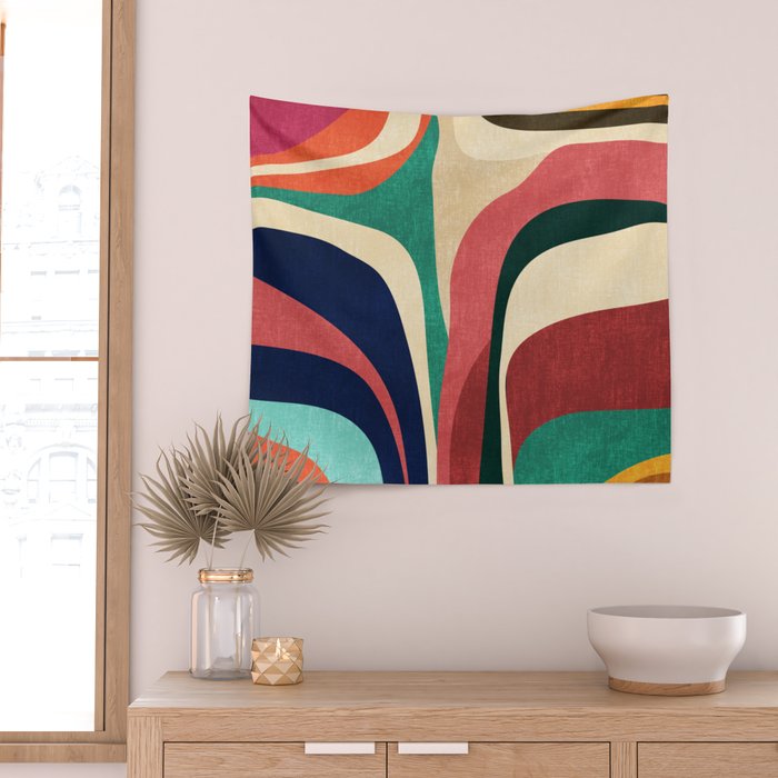 Impossible contour map Wall Tapestry Gallery Image 2