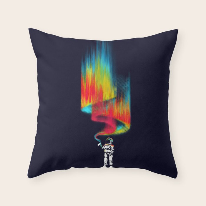 Space vandal Throw Pillow Gallery Image 6
