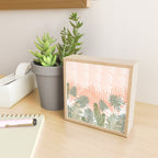 Abstract tropical plants pastel Mini Art Print Gallery Image 2