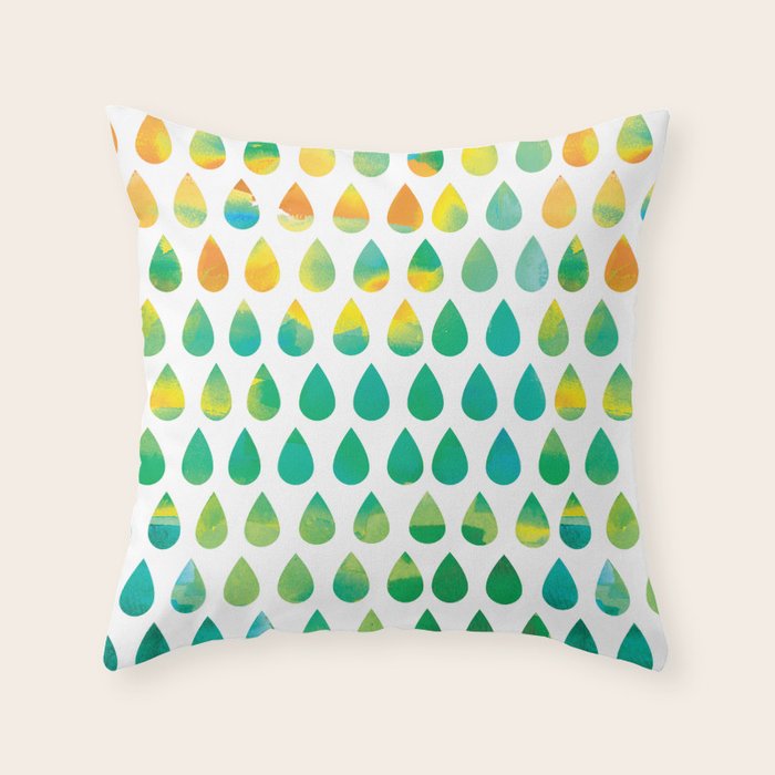 Monsoon Rain Throw Pillow Gallery Image 1