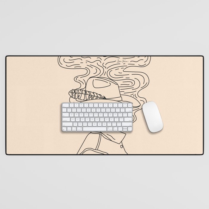 Love or Die Tryinâ - Cowhand Black & Cream Desk Mat Gallery Image 1
