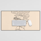 Love or Die Tryinâ - Cowhand Black & Cream Desk Mat Gallery Image 1