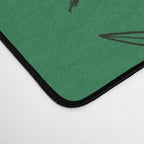 Green leaves pattern Desk Mat Gallery Image 4