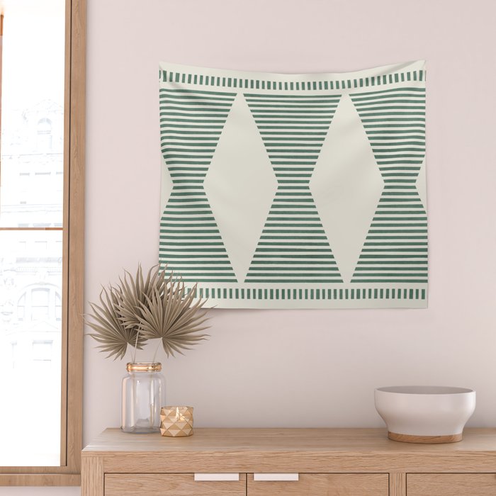 Southwestern Boho - Sage Green Wall Tapestry Gallery Image 2