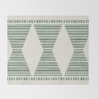 Southwestern Boho - Sage Green Throw Blanket Gallery Image 2