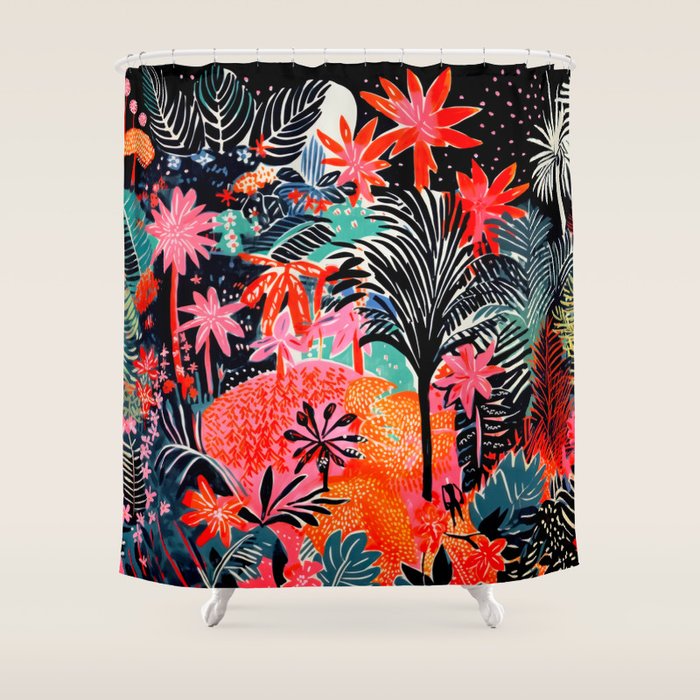 Tropical Forest Celebration Shower Curtain Gallery Image 1