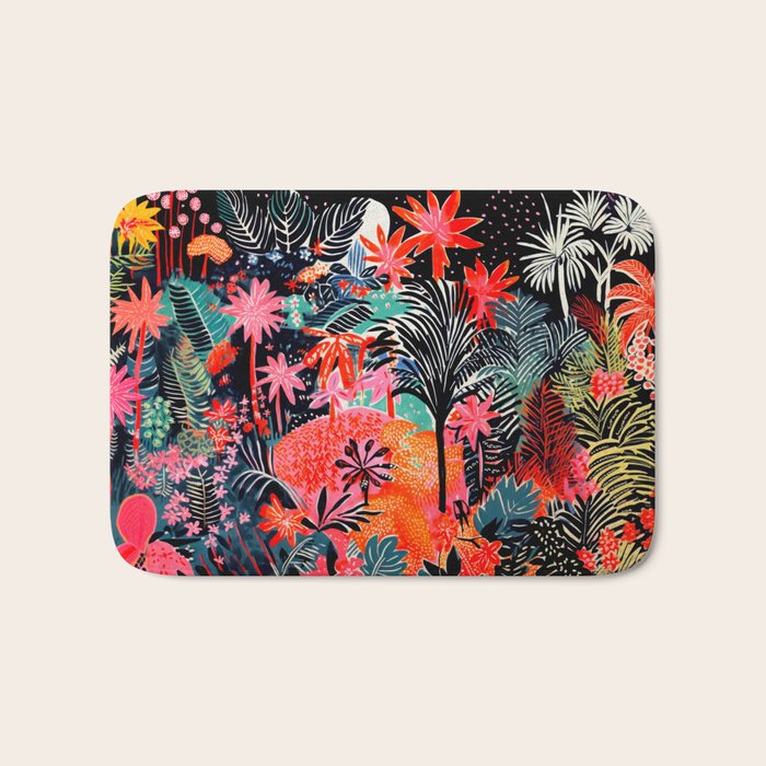 Tropical Forest Celebration Bath Mat Gallery Image 1