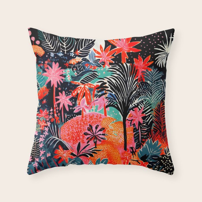Tropical Forest Celebration Throw Pillow Gallery Image 6