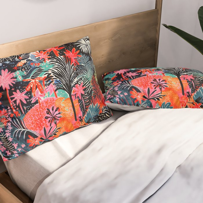 Tropical Forest Celebration Pillow Sham Gallery Image 2