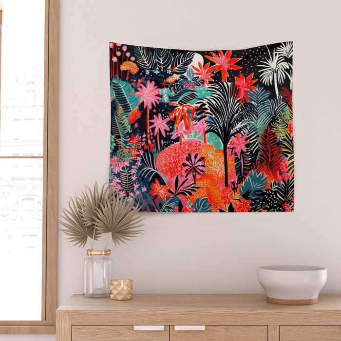 Tropical Forest Celebration Wall Tapestry Gallery Image 2