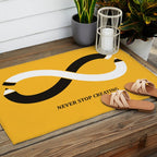 Never stop creating (the infinity pencil) Outdoor Rug Gallery Image 2