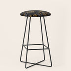 Celestial Forest Damask - Midnight Stool Gallery Image 1