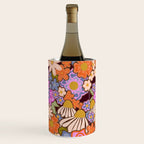 Psychedelic 70s Floral Pattern Wine Chiller Gallery Image 3