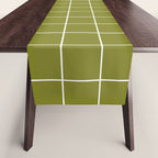 Grid (Matcha Green) Table Runner Gallery Image 1