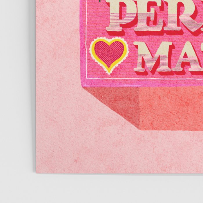 2 Chicks Perfect Match Vintage Matchbox Light Pink Palette Poster Gallery Image 3