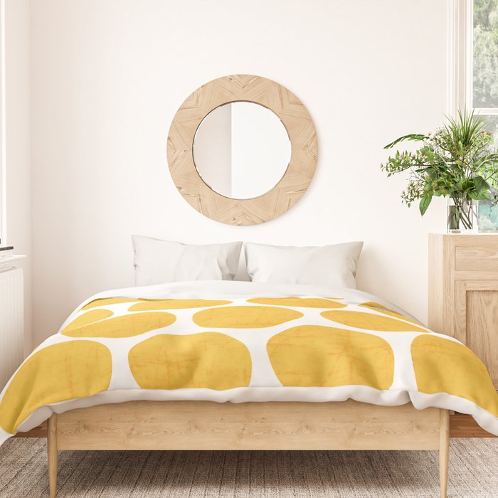 yellow polka dots Duvet Cover Gallery Image 3
