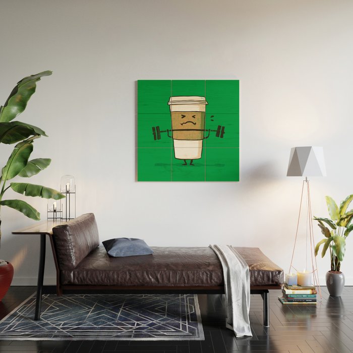 Strong Coffee Wood Wall Art Gallery Image 2