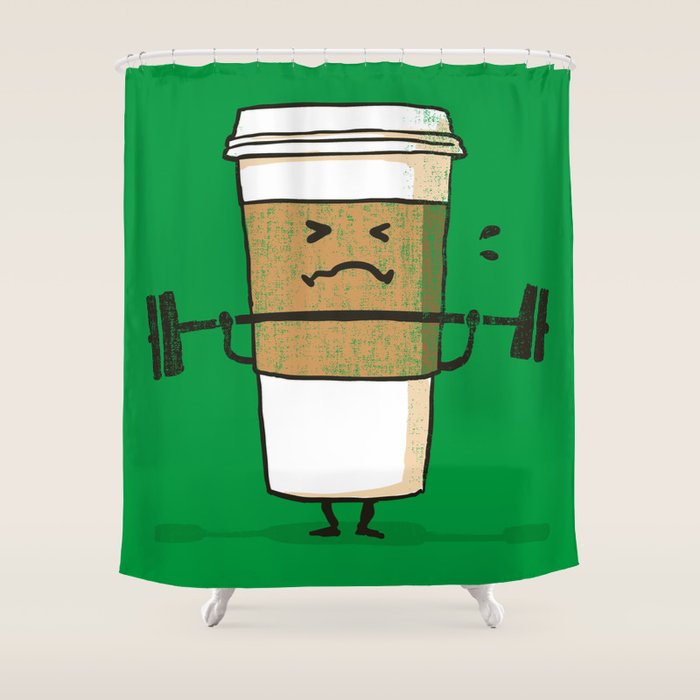 Strong Coffee Shower Curtain Gallery Image 1