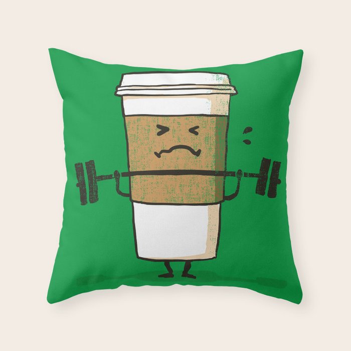 Strong Coffee Throw Pillow Gallery Image 6