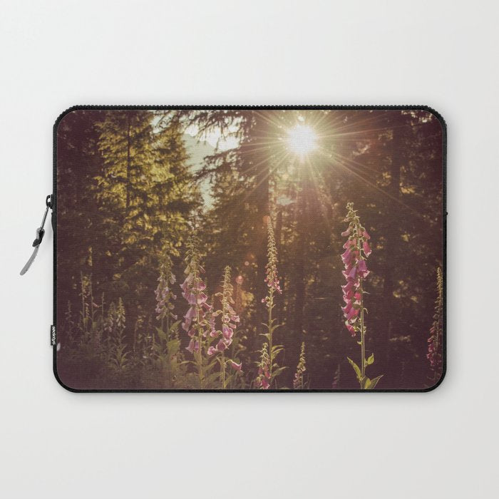 Wildflower Sunrise in the Mountains - Nature Photography Laptop Sleeve Gallery Image 1